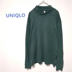 UNIQLO✬ダークグリーンタートルネック 長袖シャツ カットソー