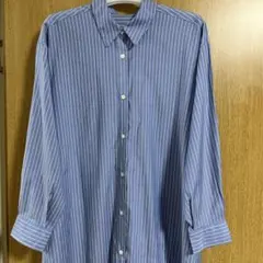 GLOBAL WORK グローバルワーク ストライプシャツワンピースL ポケット