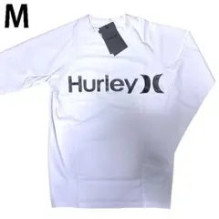 大特価！Hurleyハーレー ラッシュガード 長袖 白ホワイト メンズMサイズ