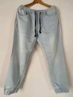 オイルケーキ OILCAKE スウェットデニム イージー ジョガーパンツ M