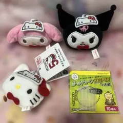 ハローキティ・マイメロディ・クロミ マスコットキーホルダー3個セット