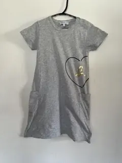 agnès b. グレー 半袖ワンピース 8 ans