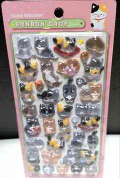 正規品　新作　ボンボンドロップ　シール　和猫　和柄　猫　ねこ　第二弾