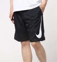 NIKE ビッグスウォッシュ ウーブン ショーツ L 黒 ハーフパンツ
