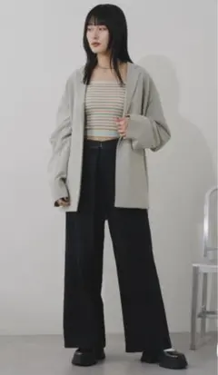 カスタネ　Kastane デザインオーバージャケット　ミント