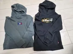 LeeとLevi's パーカー2点セット