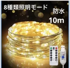 LEDイルミネーションライト 【10M(100LED電球)】 8種照明モード