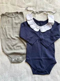 【美品】MARLMARL 襟付きロンパース　ロンパースセット
