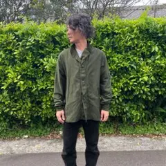 デッド 希少 70s 米軍 コットンサテン 立襟 ケミカルプロテクティブ 