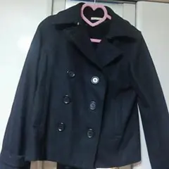 ローリーズファーム　Pコート　ブラック