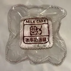 捏捏 海外スクイーズ 牛ケーキ クリア　ピンク