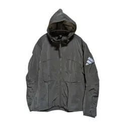 【新品】adidas ルーズフィット フード付きジャケット M カーキ