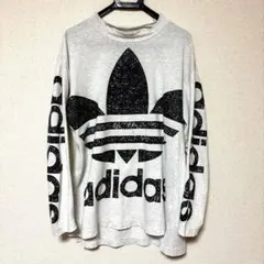 90's アディダス 襤褸 鬼フェード ビッグプリント カットソー ロンt