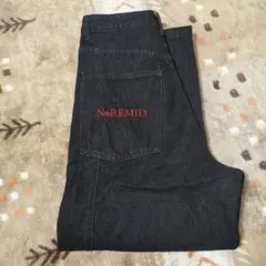 NOREMID ノーリミッド ブラック デニム ワイド レッグ パンツ - メルカリ