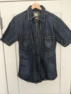 Levi's デニムシャツ 半袖 インディゴ Mサイズのサムネイル