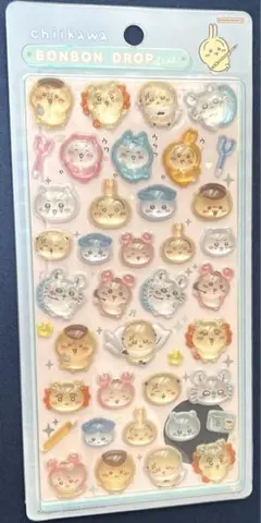 【正規品】ちいかわ　ボンボンドロップシール　みんな　ポーズ 第２弾