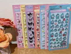【海外製】サンリオ 3D立体シール 7枚セット