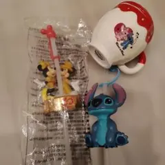 ディズニーボトルストロー、マグカップ　スティッチ、ミッキー、ミニーまとめ売り