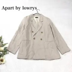 Apart by lowrys　テーラードジャケット　麻64％　M　ベージュのサムネイル