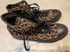 コンバース　オールスター　レオパード　ヒョウ柄　ハイカット
