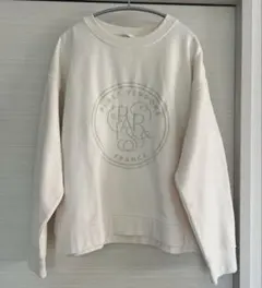 H&M デザインスウェット　刺繍　裏起毛　長袖　XL