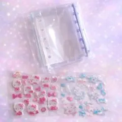 サンリオ シナモロール ハローキティ シール帳 バインダー セット ぷっくり
