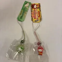 ハローキティ ストラップ 群馬県2個セット