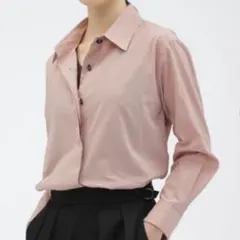 新品タグ付□MARGARET HOWELL リネン フレンチスリーブ ポロシャツ