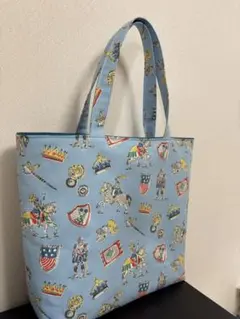 【ロンドン柄】キャスキッドソン　くったりトートバッグ　ハンドメイド