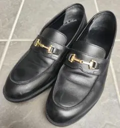 ビットローファー ブラック メンズ リアルレザー GU ジーユー キレイめ 完売