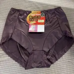 LLサイズ/ブラウン/裏起毛/小腹/ショーツガードル/あったかサポート/パワーネ