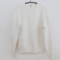 ウォッシャブルストレッチミラノリブクルーネックセーター S