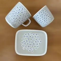◉marimekko◉グレーPUKETTI３個セット◉
