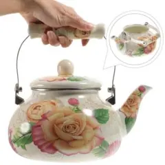 (2.5L) レトロ 湯沸かし やかん ケトル OUNONA