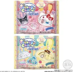サンリオキャラクターズ　パッケージチャーム＆チョコボーロ4種セット