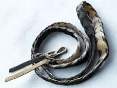 【あんくん様】ajew スマホストラップ(ブラック×ベージュ)