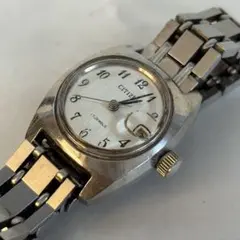 【1205M28】CITIZEN4-610458TA 17石 手巻き腕時計 稼動