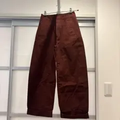 ユニクロU ボルドーチノパン