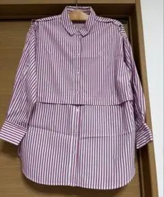 one after another NICE CLAUP ストライプ柄シャツ