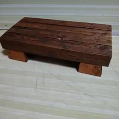ハンドメイド 踏み台 水槽台 コの字 サイドテーブル ラック 棚