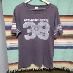 80s　チャンピオン　Tシャツ　トリコタグ　フットボール　レイダース　ランタグ