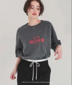 コカ・コーラ 漢字　オーバーサイズTシャツ Lのサムネイル