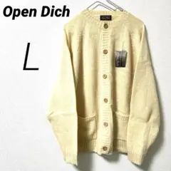 未使用品✨【Open Dich】メンズ　ロングカーディガン（Ｌ）クリームホワイトのサムネイル