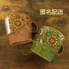 レトロマグカップ2個セット