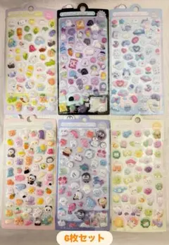 ボンボンドロップシール風 立体シール ６枚セットA