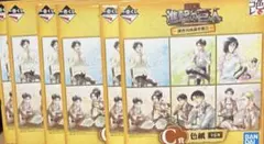 開封　進撃の巨人　全種　6枚　色紙　リヴァイ　エレン　エルヴィン　ハンジ　くじ
