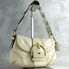 vintage coach Soho shoulder bag white