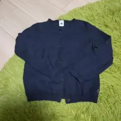 PETIT BATEAU ネイビー カーディガン 114cm