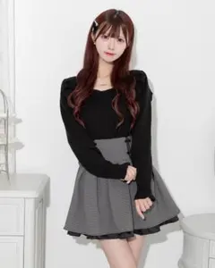 最新作 新品 入手困難 pium レイヤードケーブルニット ブラック pium