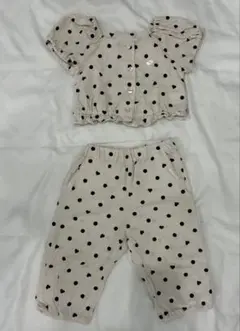 SLAP SLIP セットアップ ドット柄 ハート柄 90cmのサムネイル